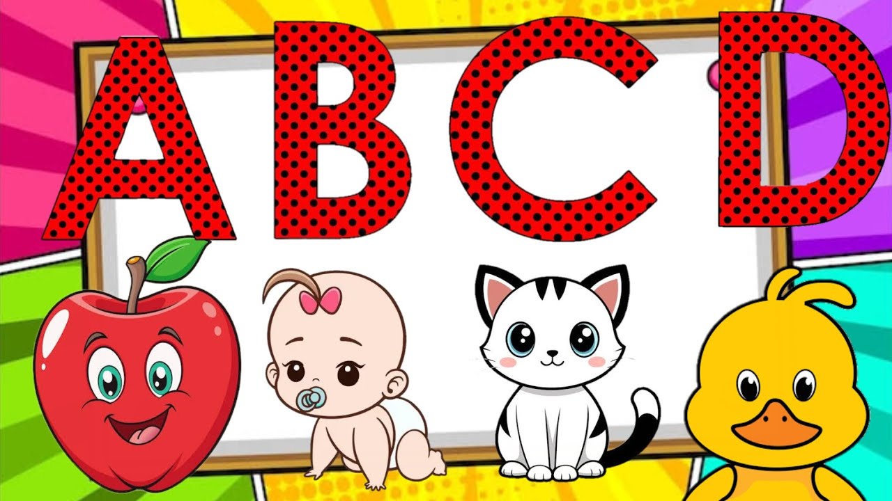 Учим алфавит с буквой «А» (яблоко), весёлая песня и видео для дошкольников