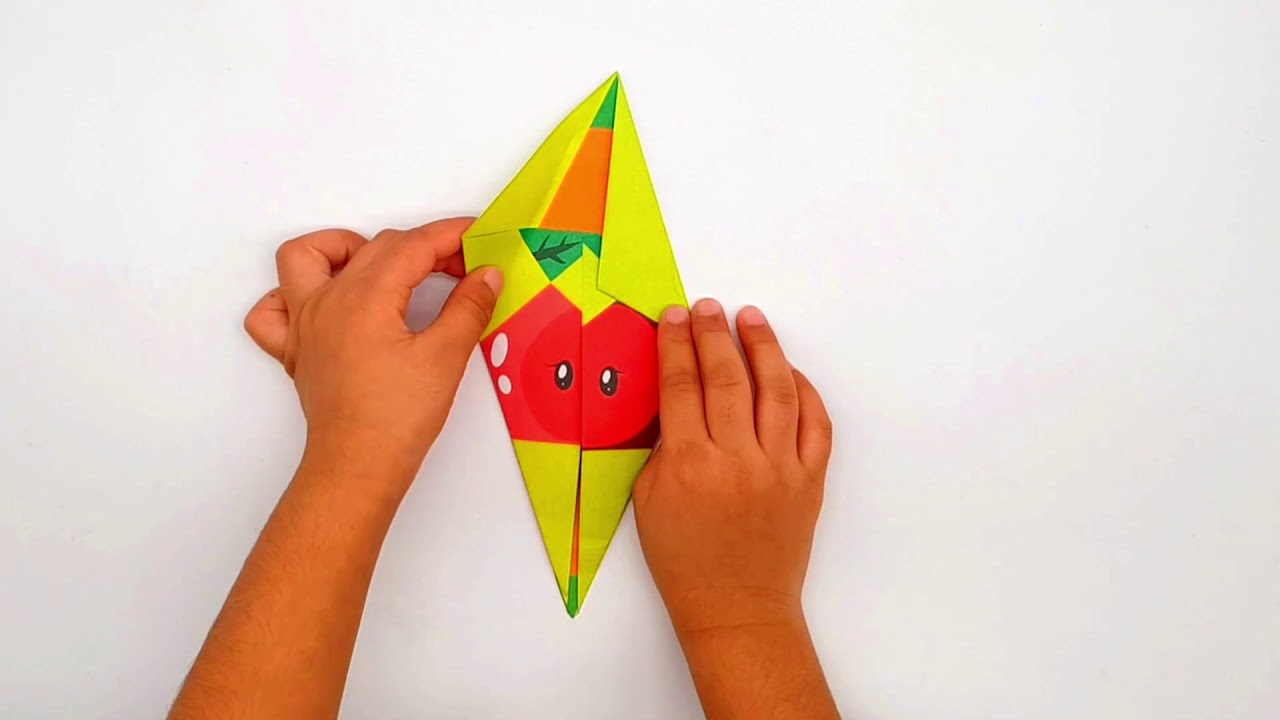 Cute Tomato oregmai for kids | Color full Paper Craft for Kids