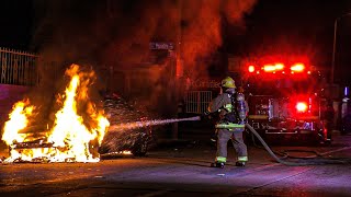 LACoFD Engine 16: Vehicle Fire (South Gate, CA)