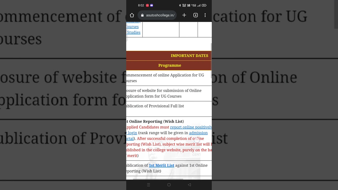 Asutosh College Merit List 2023 | Provisional Merit List 2023 | WB College Admission 2023 |