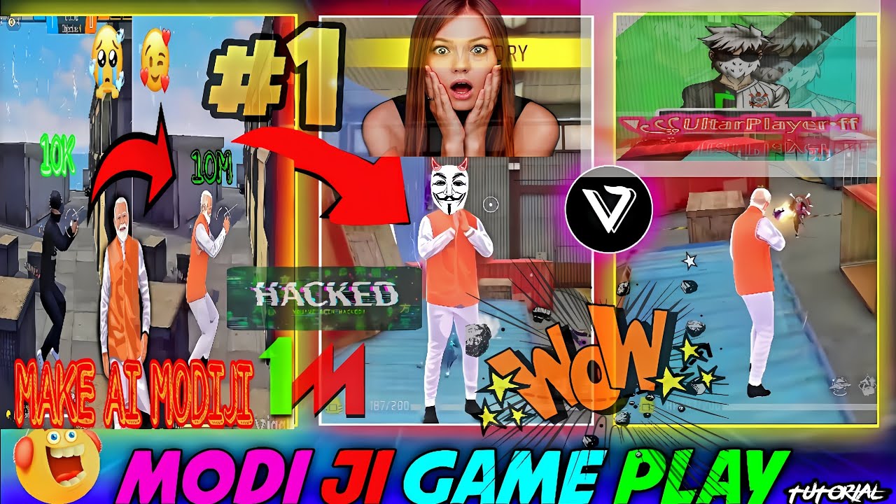 🤠HOW TO CREATE MODI JI GAME PLAY VIDEO🔥👀 - YouTube