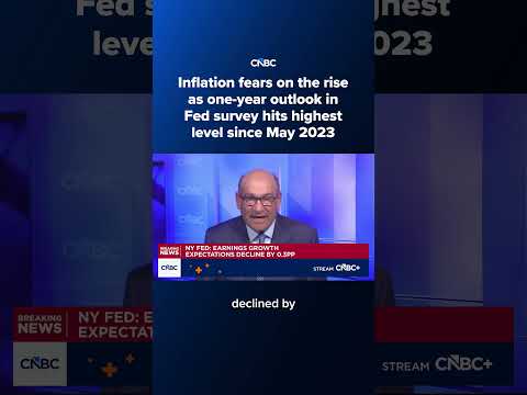 Inflation fears on the rise as one-year outlook in Fed survey hits highest level since May 2023