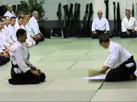 Aikido - Consegna Diploma 3 Dan Germano Tacconelli