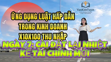 NGÀY 7 TÁI THIẾT LẬP TÀI CHÍNH GỐC TRONG TÂM THỨC /SMTT/LHD