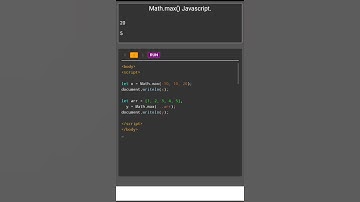 Math.max() Javascript.