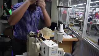 E-7 (Sensor Problem)Juki, Model_ LK-1900. Emisión en directo de tecnico mantenimiento confeccion