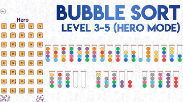 Bubble Sort 3-5 Solution of Level 5 in Hero Mode [SOLVED]