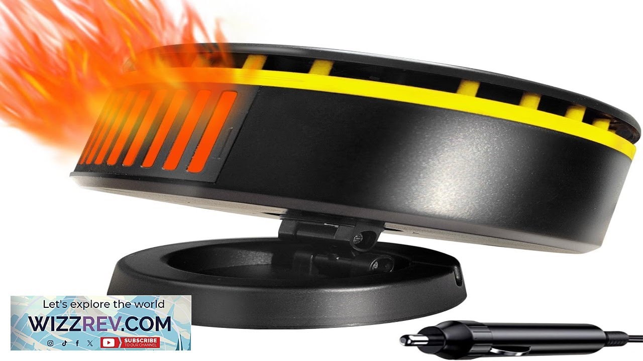 12V Portable Car Heater & Defroster 150W Windshield Defogger Quick Heating