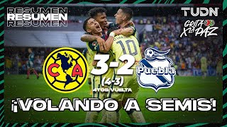 Resumen y goles | América 3(4)-(3)2 Puebla | Grita México C22 - 4tos Vuelta | TUDN