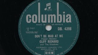 Download lagu Cliff Richard Don t Be Mad At Me 1960 78 rpm Cliff Richard Don t Be Mad At Me 1960 78 rpm