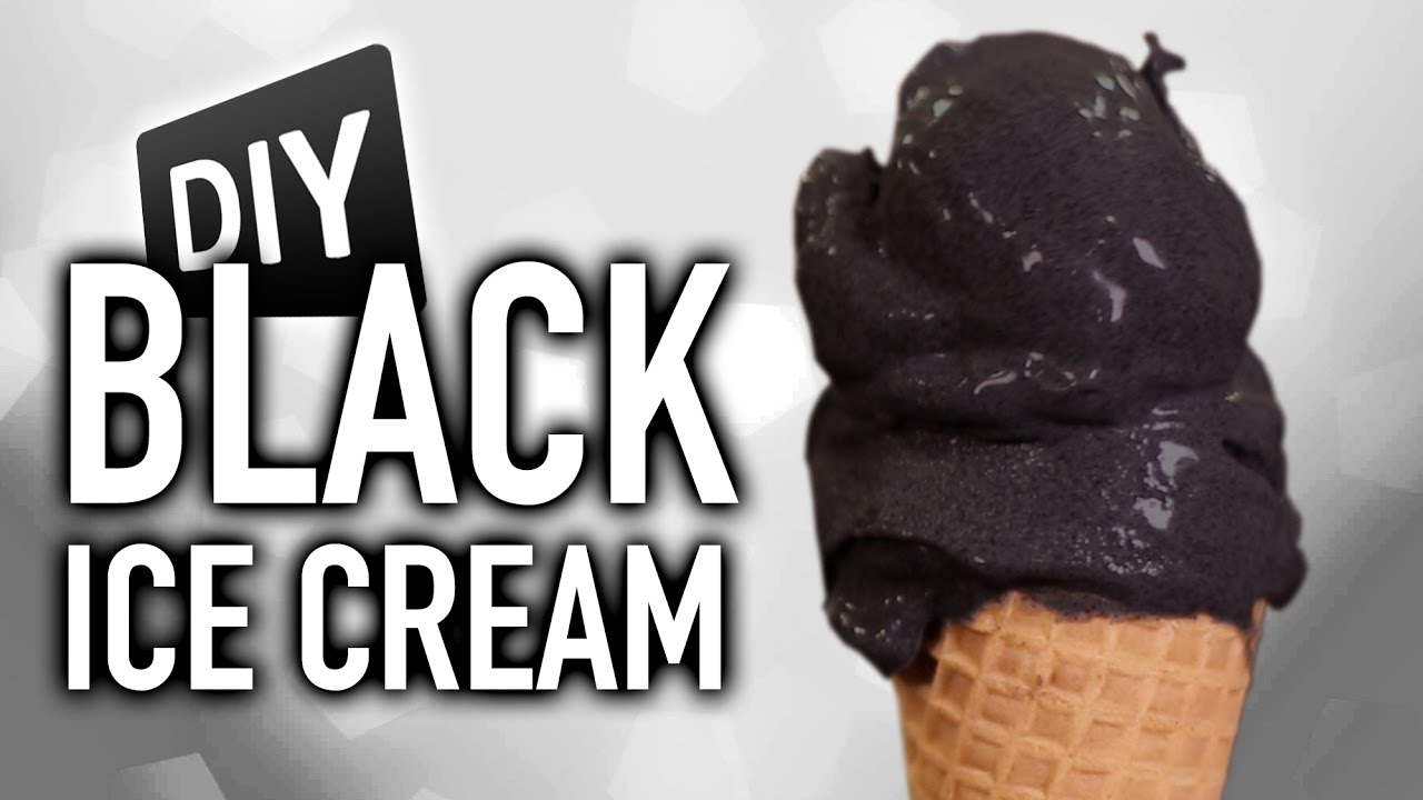 DIY Black Ice Cream - Feat. Mr. Pig | HellthyJunkFood