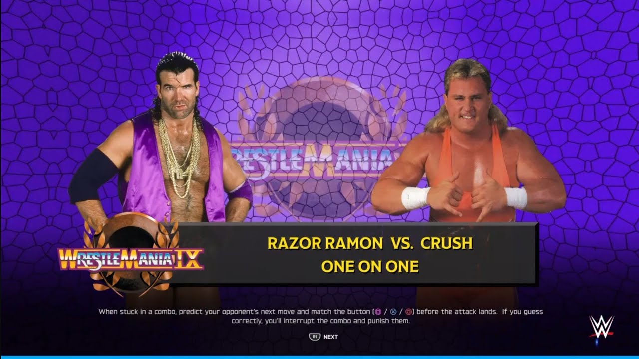 Mantaur Vs Razor Ramon Razor Ramon vs Crush. WWE 2K25 - YouTube