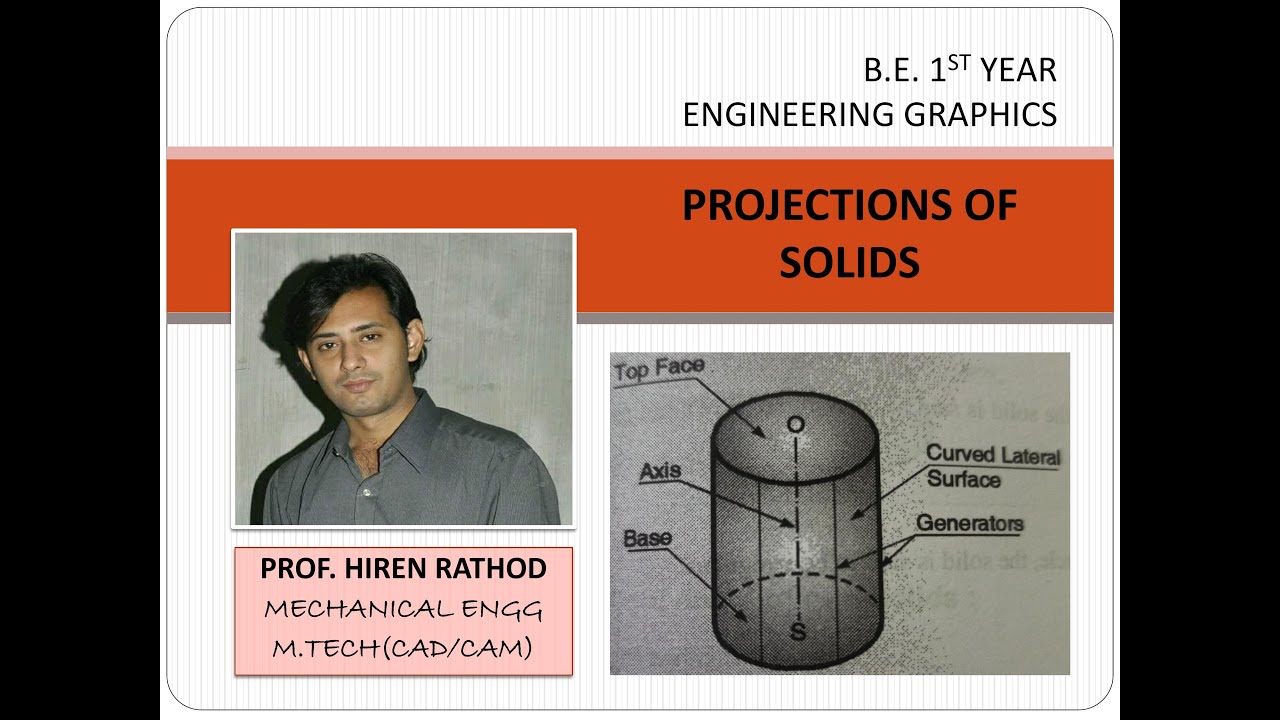 Projection of Solids (Cylinder)(Problem1) YouTube