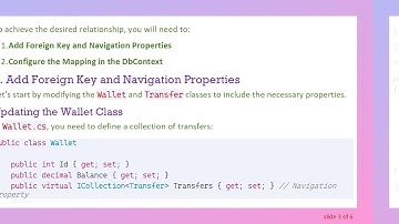 Creating a One-to-Many Relationship in EF Core: The Wallet and Transfer Example