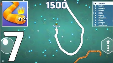 Snake I.O Game | Gameplay Walkthrough - Part 7 - White Snake - (Android,IOS) 