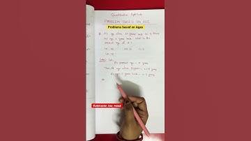 Problems based on Ages (Quantitative Aptitude) #quantitativeaptitude #civilservices