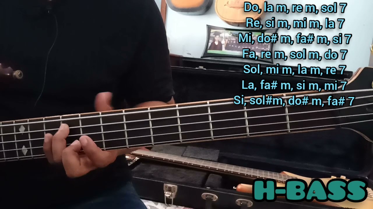 circulos en el bajo eléctrico 4 y 5 cuerdas aprende fácil como tocar los círculos tutorial clases