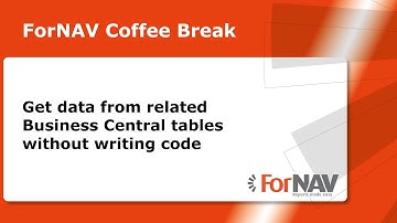 Get data from related Business Central tables without writing code