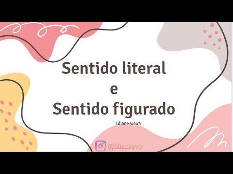 Vídeo: Diferença Entre Linguagem Literal E Figurativa