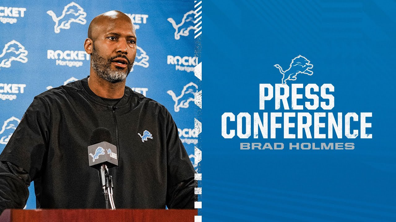 Executive Vice President and General Manager Brad Holmes' end of season