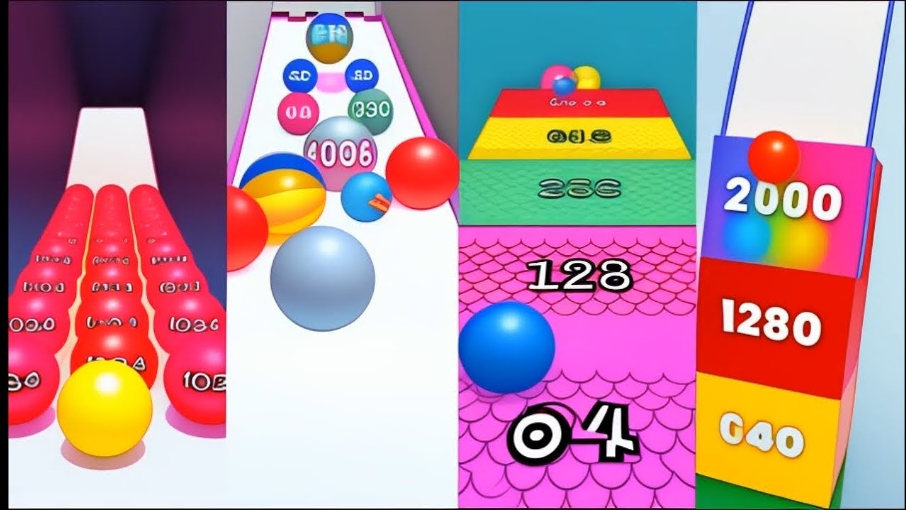 Live ball run 2048 challenge youtube