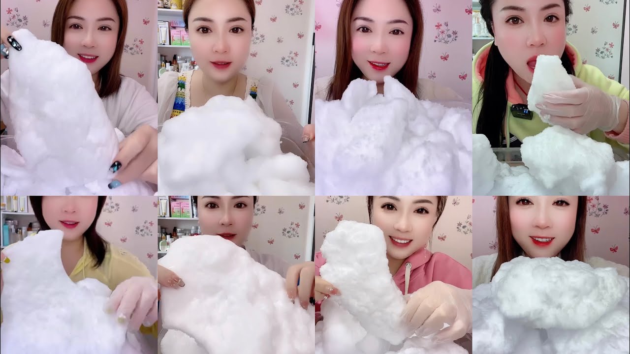 ✨SOLO AJING✨| ASMR WHITE ICE EATING | FREEZER FROST ICE EATING | ICE CHUNKS | ICE EATING