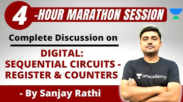 Digital: Sequential Circuits - Register & Counters | Marathon Session | GATE & ESE | Sanjay Rathi