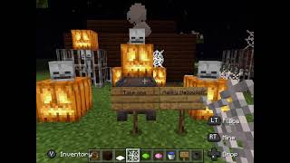 Happy Halloween in Minecraft. (No Roblox because it’s down)