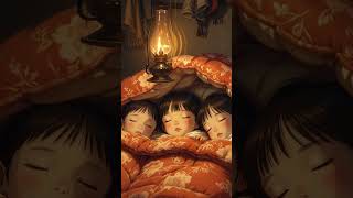 Cozy Winter Sleep in Village Home ❄️ Three Sisters Dreaming (Calm Piano &amp; Fire)
