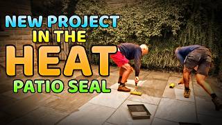 Sealing an Old Patio & Laying a New One | Garden Landscaping Vlog