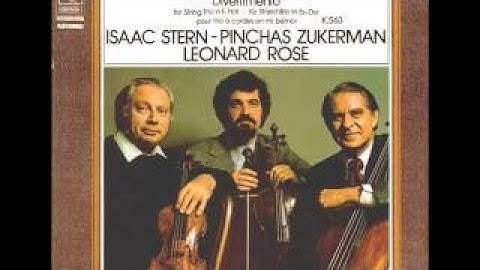 Mozart Divertimento for String Trio in E Flat Major K. 563 (Complete)