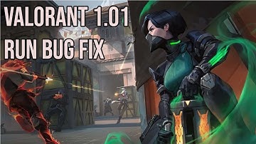 Valorant 1.01 Run Bug Fix