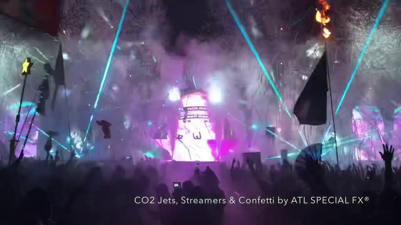 CO2 Jets, Streamer Cannons & Confetti at Imagine Music Festival by ATL