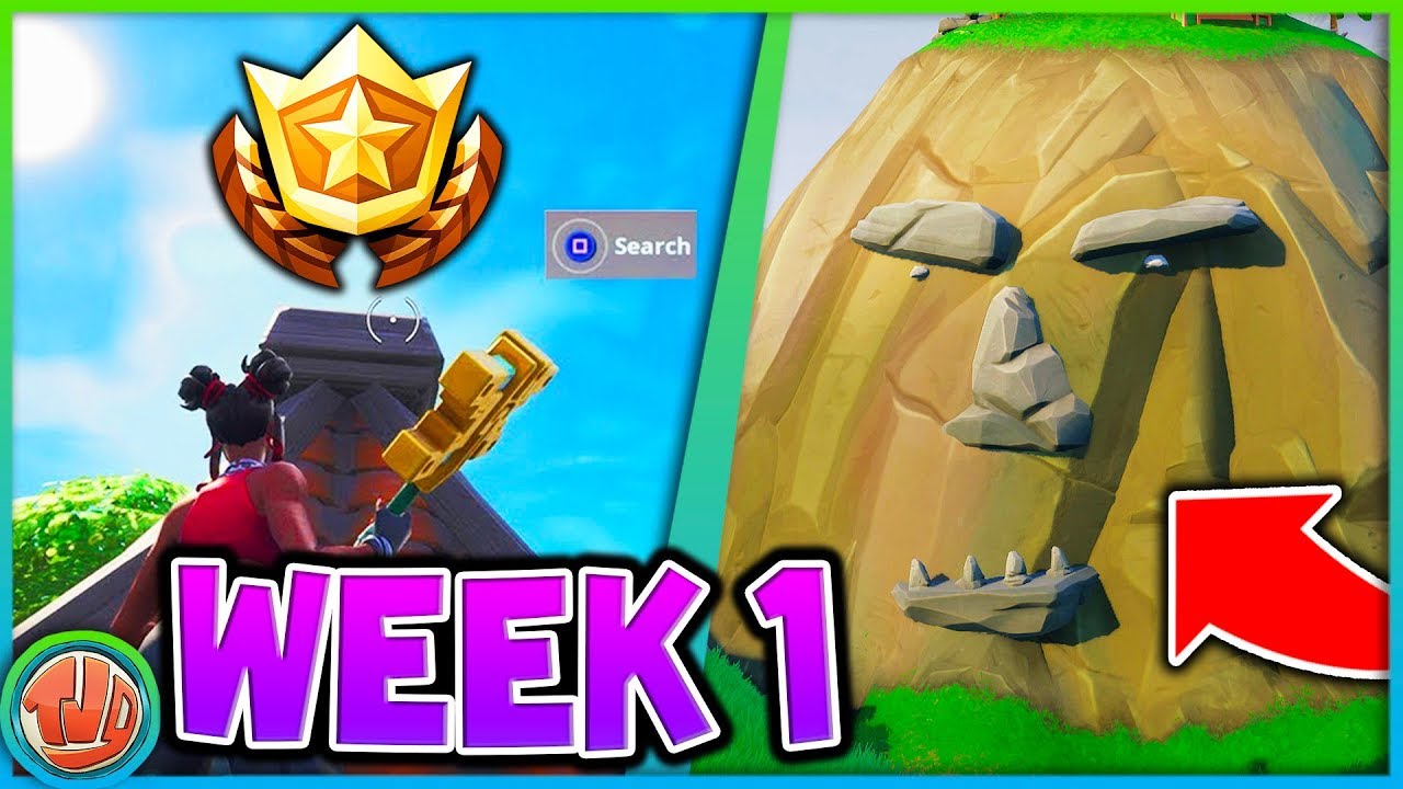 week 1 challenges season 8 giant face gratis tier fortnite - fortnite free tier week 1 season 8