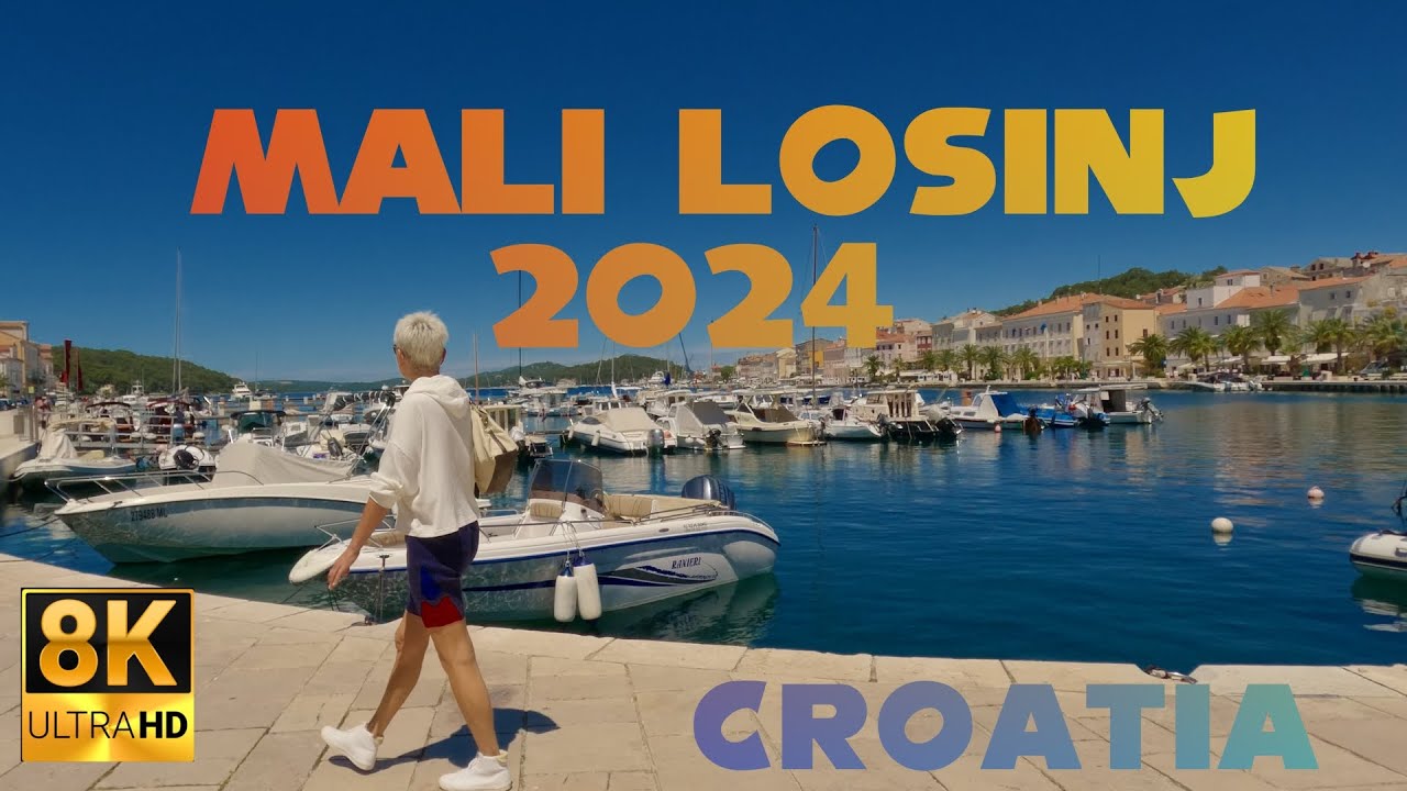 Mali Losinj, Croatia | 8K Walkthrough (Jun 2024)