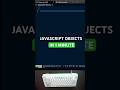 JavaScript Objects (Like Python Dicts) #javascript #programming #coding #keyboard