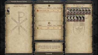 small roman garrison defeats raiding saxon band - replay battle
