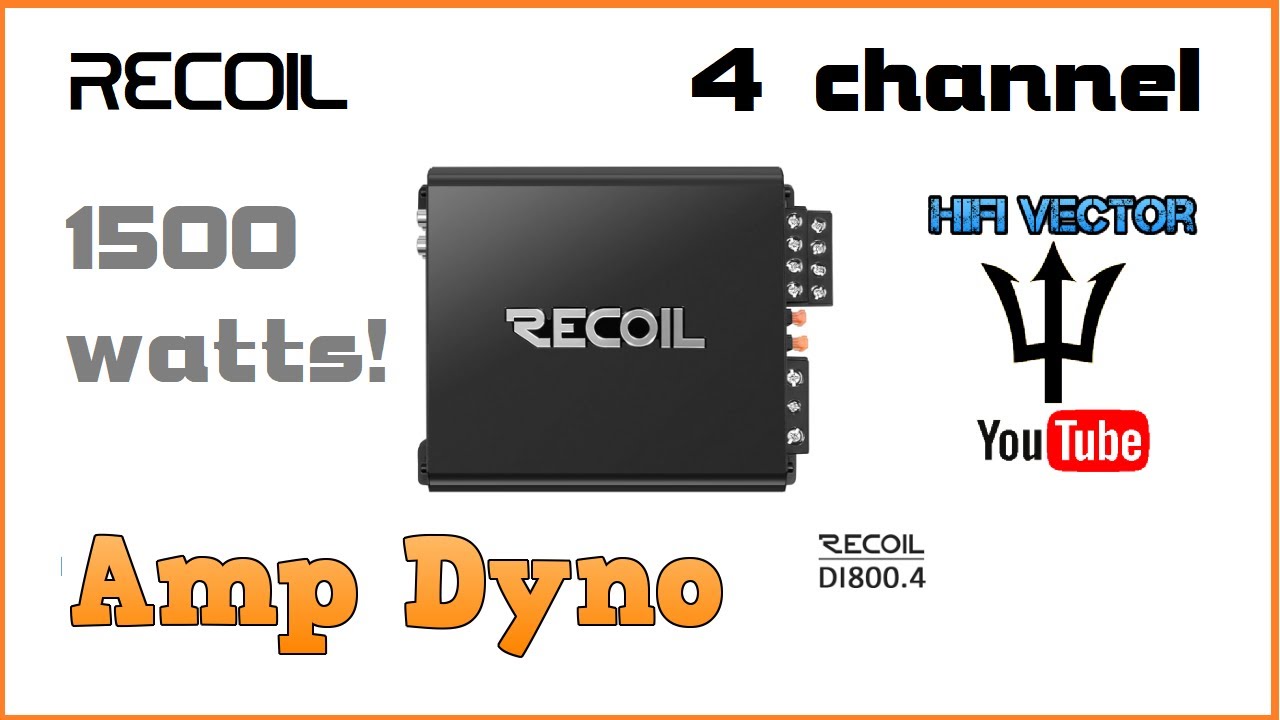 Recoil amp dyno DI800.4 4-канальный автомобильный аудиоусилитель Di 800 4