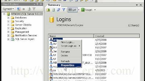 How to prevent a user to login to his account in SQL Server 2005. -uCertify