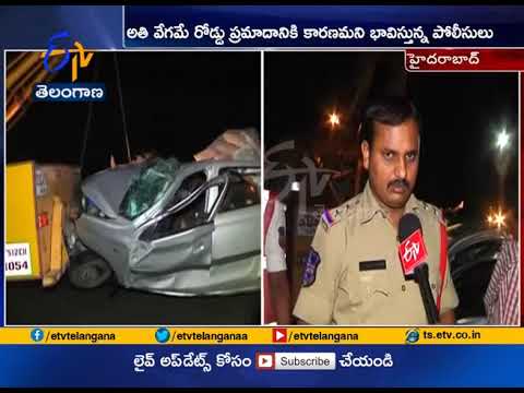 2 Dead as Speedy Car Rams Lorry | @ Near Outer Ring Road | Shamshabad ...