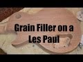 Grain Filler on a Les Paul Guitar, How to fill mahogany