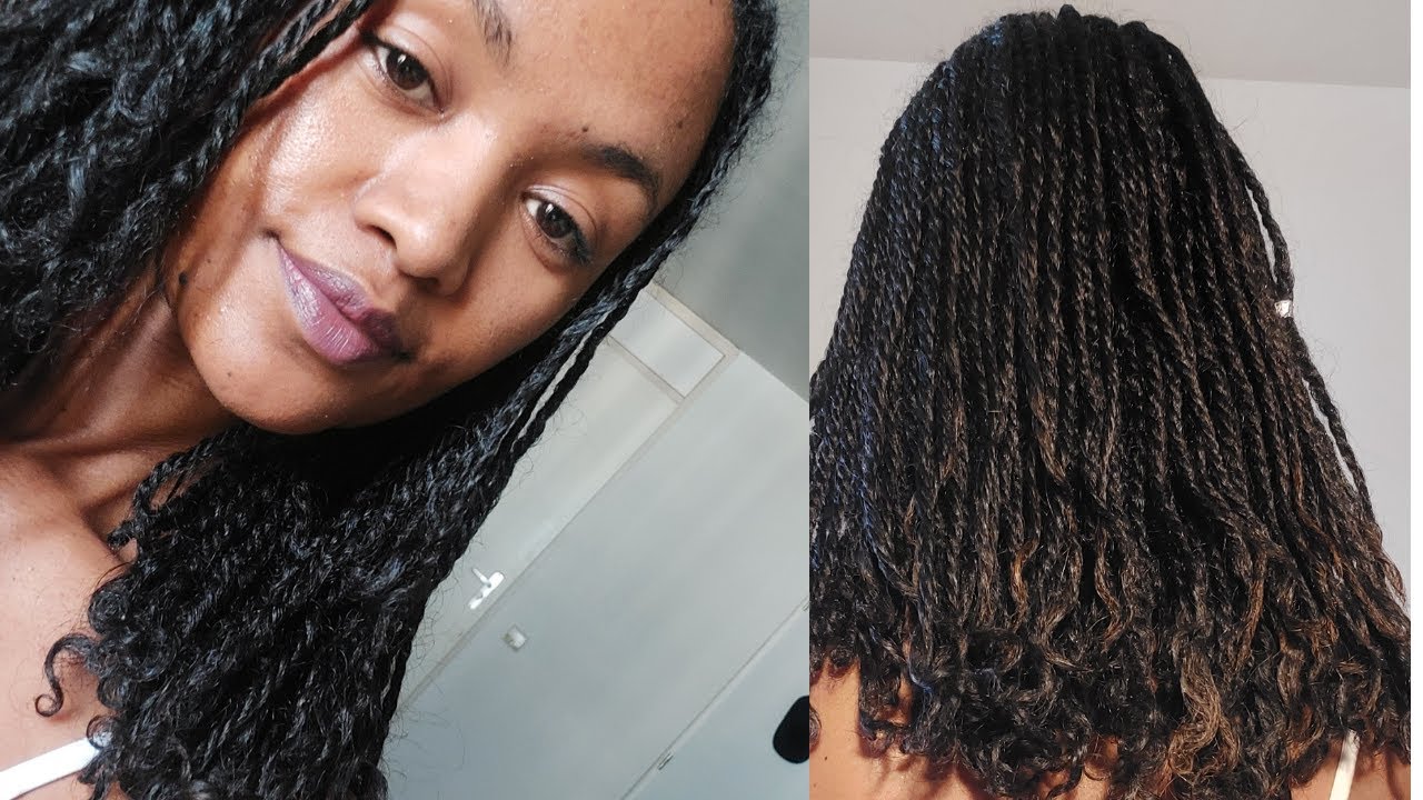 ለጸጉር (እድገት)እረፍት የሚሰጥ ስታይል/super mini three -strand twist on natural hair//protective style