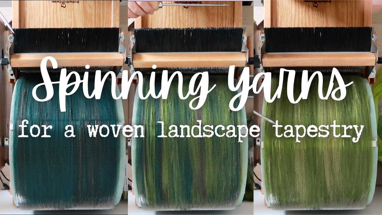 Spinning Art Yarns for a Woven Landscape Tapestry 🌳 Carding Fibers & Spinning Yarns 🐇 Vegan Artist