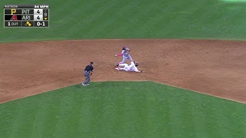 PIT@ARI: Mercer, Ngoepe turn a quick double play