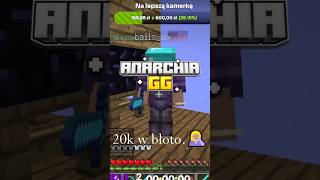 I 20k poszło taka akacja w Minecraft na serwerze Anarchia.gg #shorts #dc #fyp