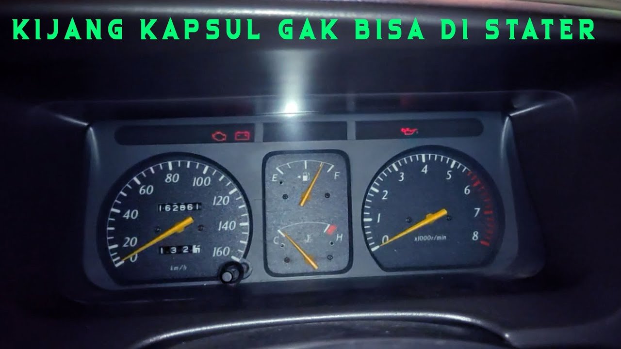 kijang kapsul gak bisa di stater [ hanya bunyi ctek ctek ] YouTube