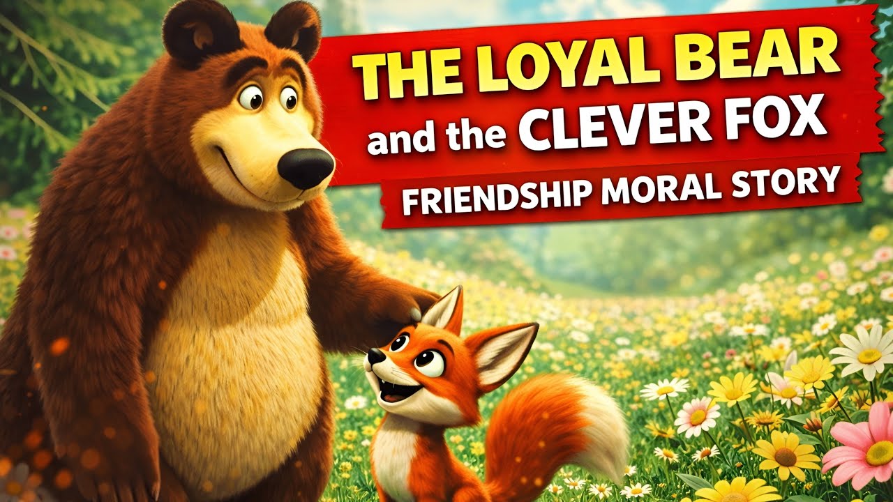 The Loyal Bear and the Clever Fox 🐻🦊 | Friendship Moral Story for Kids & Family | AI DEVELOPMENT