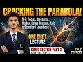 🎯 MASTERING THE PARABOLA! Conic Sections Class 12 | One Shot (Ex 7.4 - 7.5) | Best for entry tests