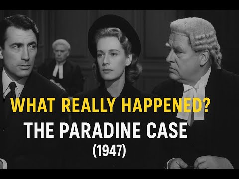 Will Justice be Served in The Paradine Case? 1947 Alfred Hitchcock Courtroom still