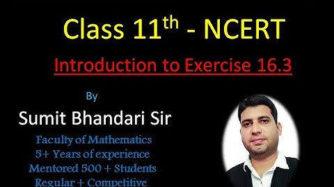 Axiomatic approach to probability, Introduction to16.3, Class 11th NCERT by Sumit Bhandari Sir